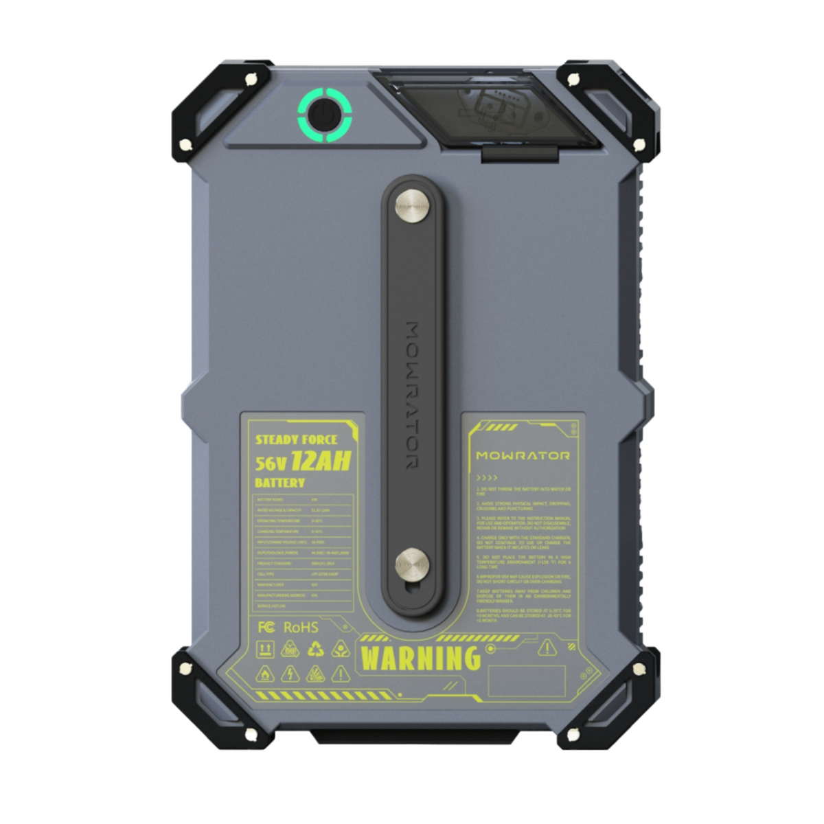 batterie lifepo₄ 56 v 12 ah | jusqu’à 3 000 m² par charge