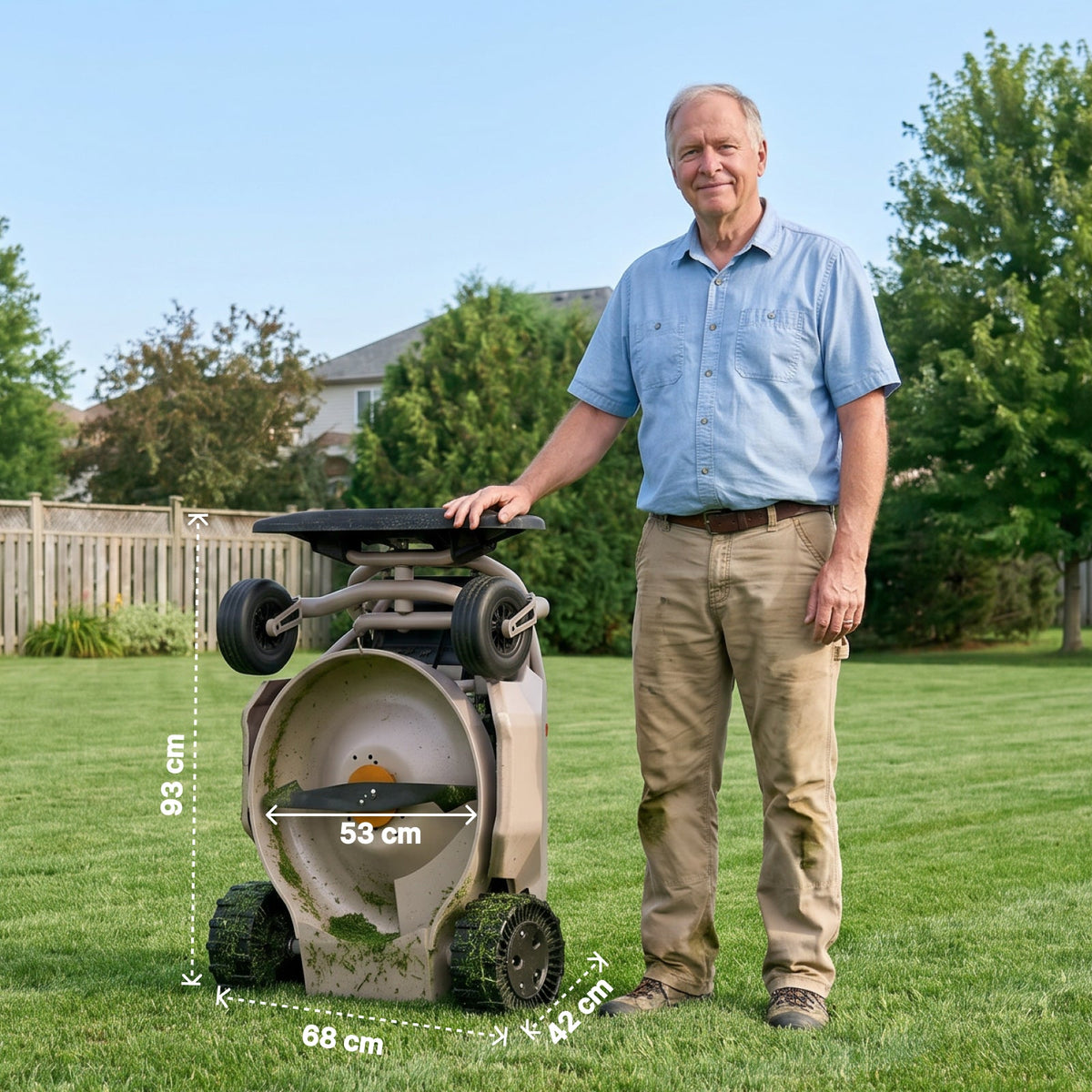 mowrator s1 2wd – tondeuse télécommandée 45 % avec broyage et aspiration des feuilles