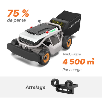 Mowrator S1 4WD 18 Ah – Pack tonte & remorquage | Puissance et gain de temps