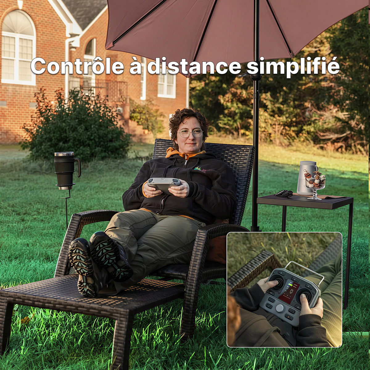 mowrator s1 2wd – tondeuse télécommandée 45 % avec broyage et aspiration des feuilles