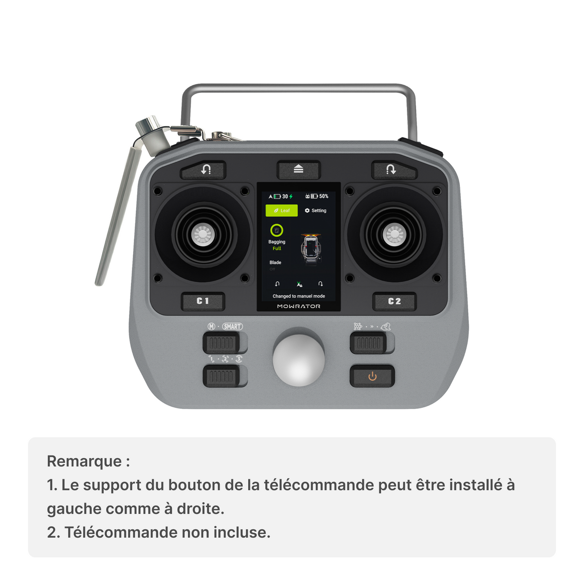 mowrator support ergonomique pour bouton de télécommande