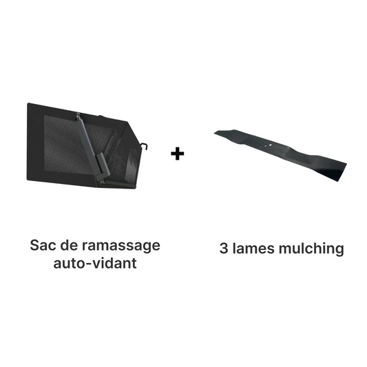 Kit d’accessoires 2-en-1 | Vidage automatique et ramassage des feuilles