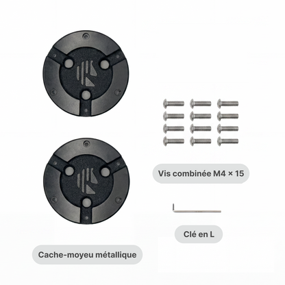 Cache-moyeux métalliques (paire) | Option pour S1 2WD